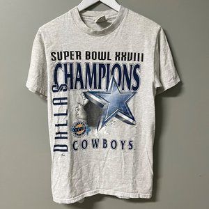 Vintage 1994 Dallas Cowboys Super Bowl Champions Tee Shirt Size Large